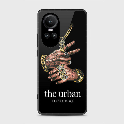 Oppo Reno 10 Cover- Stellar Series - HQ Ultra Shine Premium Infinity Glass Soft Silicon Borders Case