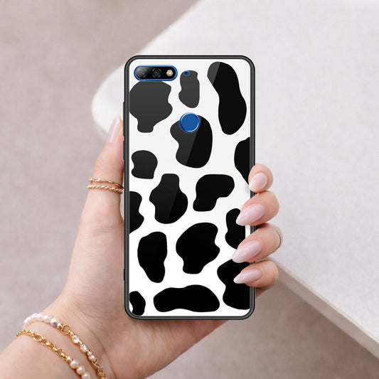 Huawei Y7 2018 Cover - Vanilla Dream Series - HQ Ultra Shine Premium Infinity Glass Soft Silicon Borders Case