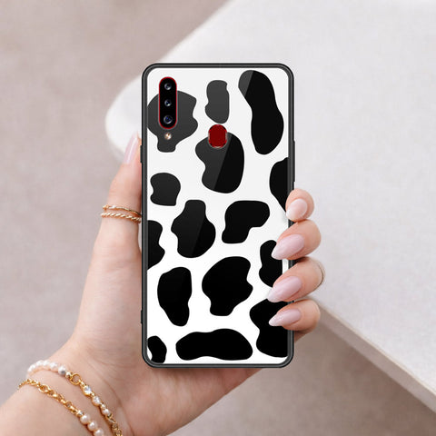 Samsung Galaxy A20s Cover - Vanilla Dream Series - HQ Ultra Shine Premium Infinity Glass Soft Silicon Borders Case