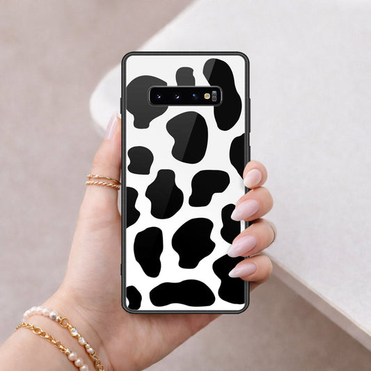 Samsung Galaxy S10 Plus Cover - Vanilla Dream Series - HQ Ultra Shine Premium Infinity Glass Soft Silicon Borders Case