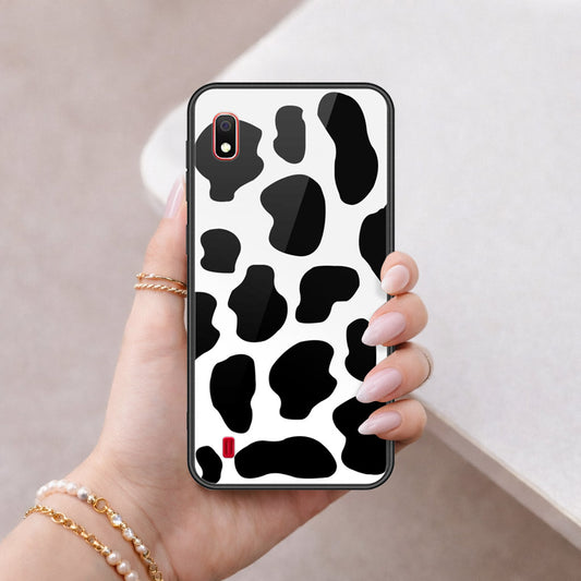 Samsung Galaxy A10 Cover - Vanilla Dream Series - HQ Ultra Shine Premium Infinity Glass Soft Silicon Borders Case
