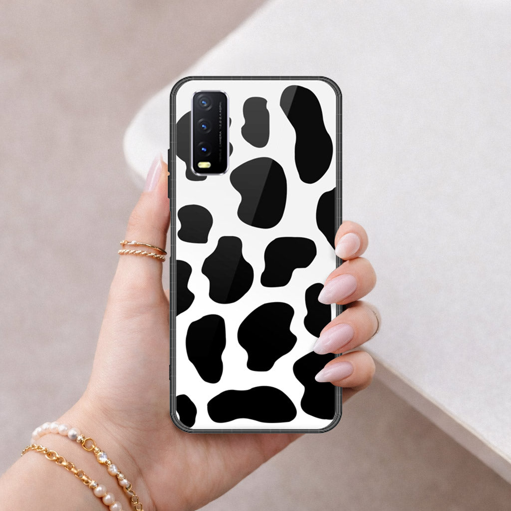 Vivo Y12s Cover - Vanilla Dream Series - HQ Ultra Shine Premium Infinity Glass Soft Silicon Borders Case