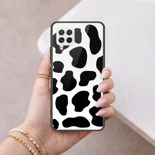 Samsung Galaxy A22 Cover - Vanilla Dream Series - HQ Ultra Shine Premium Infinity Glass Soft Silicon Borders Case