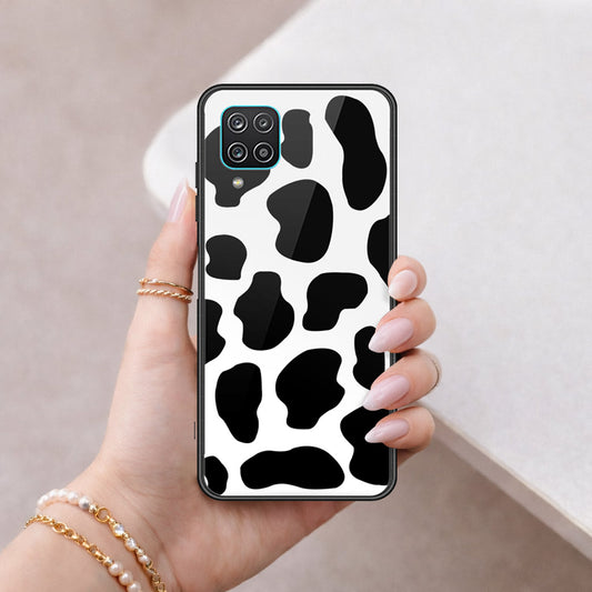 Samsung Galaxy A12 Nacho Cover - Vanilla Dream Series - HQ Ultra Shine Premium Infinity Glass Soft Silicon Borders Case