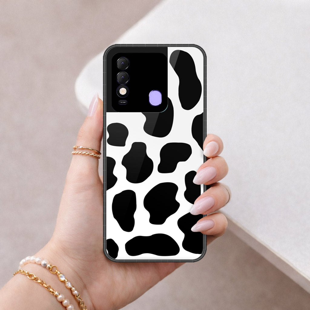 Tecno Spark 8 Cover - Vanilla Dream Series - HQ Ultra Shine Premium Infinity Glass Soft Silicon Borders Case