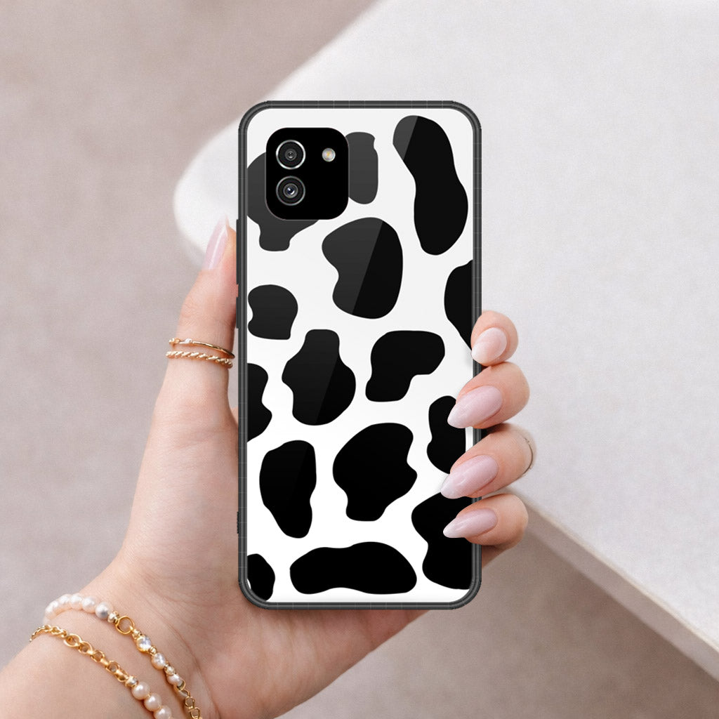 Samsung Galaxy A03 Cover - Vanilla Dream Series - HQ Ultra Shine Premium Infinity Glass Soft Silicon Borders Case