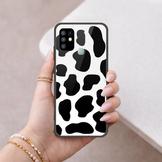 Infinix Hot 10 Cover - Vanilla Dream Series - HQ Ultra Shine Premium Infinity Glass Soft Silicon Borders Case