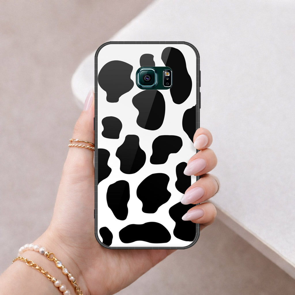 Samsung Galaxy S6 Edge Cover - Vanilla Dream Series - HQ Ultra Shine Premium Infinity Glass Soft Silicon Borders Case