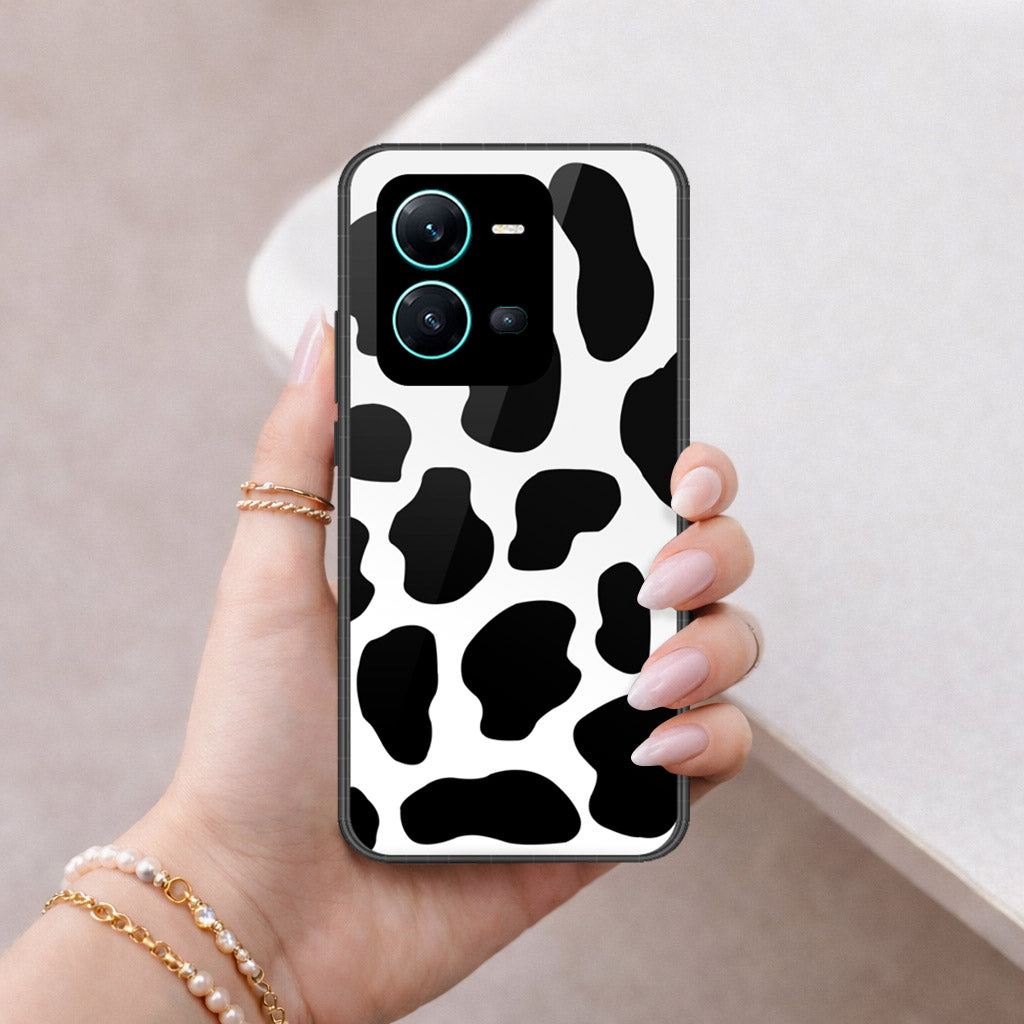 Vivo X80 Lite Cover - Vanilla Dream Series - HQ Ultra Shine Premium Infinity Glass Soft Silicon Borders Case