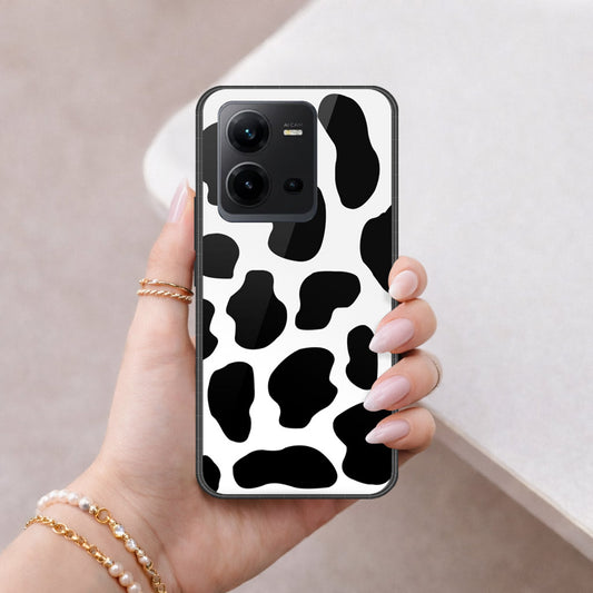Vivo V25e Cover - Vanilla Dream Series - HQ Ultra Shine Premium Infinity Glass Soft Silicon Borders Case