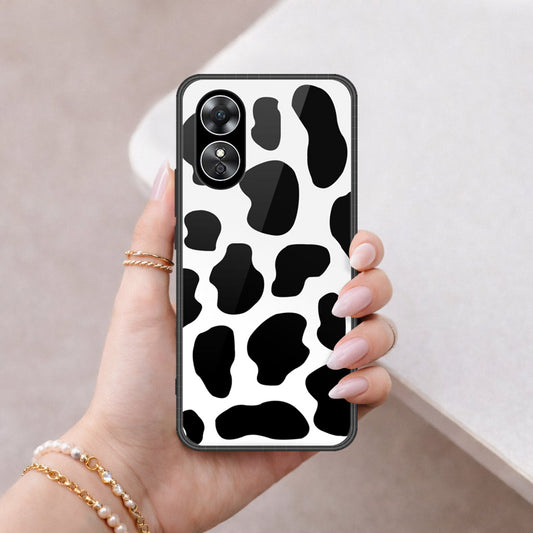 Oppo A17 Cover - Vanilla Dream Series - HQ Ultra Shine Premium Infinity Glass Soft Silicon Borders Case