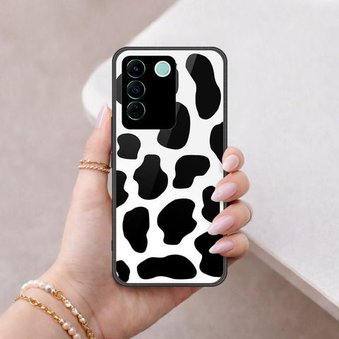 Vivo V27e Cover - Vanilla Dream Series - HQ Ultra Shine Premium Infinity Glass Soft Silicon Borders Case