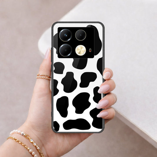 Infinix Note 40 Cover - Vanilla Dream Series - HQ Ultra Shine Premium Infinity Glass Soft Silicon Borders Case