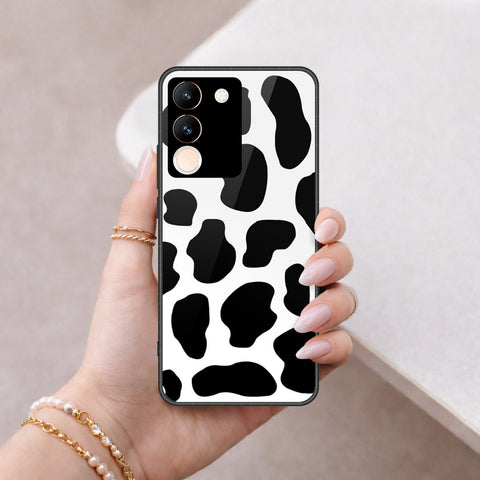 Vivo V29e Cover - Vanilla Dream Series - HQ Ultra Shine Premium Infinity Glass Soft Silicon Borders Case