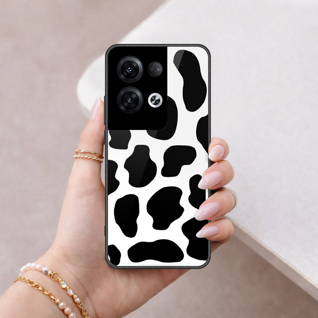 Oppo Reno 8 Pro  Cover - Vanilla Dream Series - HQ Ultra Shine Premium Infinity Glass Soft Silicon Borders Case