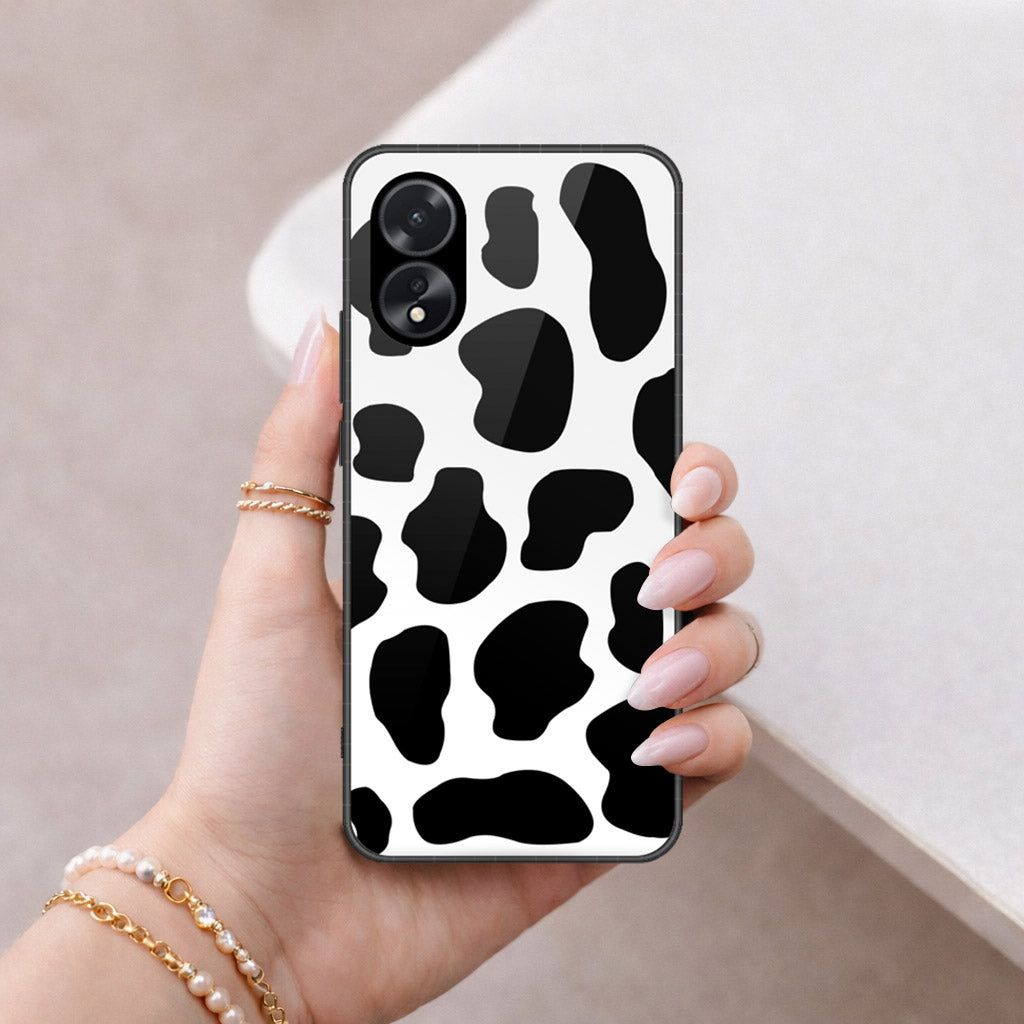 Oppo A18 Cover - Vanilla Dream Series - HQ Ultra Shine Premium Infinity Glass Soft Silicon Borders Case