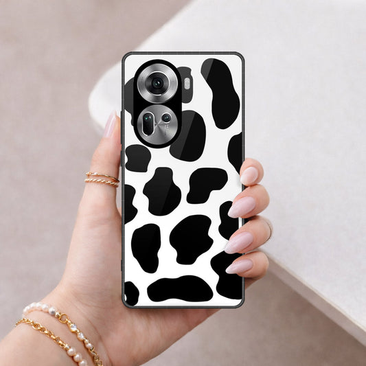 Oppo Reno 11 5G Cover - Vanilla Dream Series - HQ Ultra Shine Premium Infinity Glass Soft Silicon Borders Case