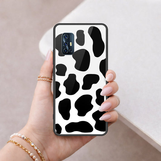 Vivo V17 Cover - Vanilla Dream Series - HQ Ultra Shine Premium Infinity Glass Soft Silicon Borders Case