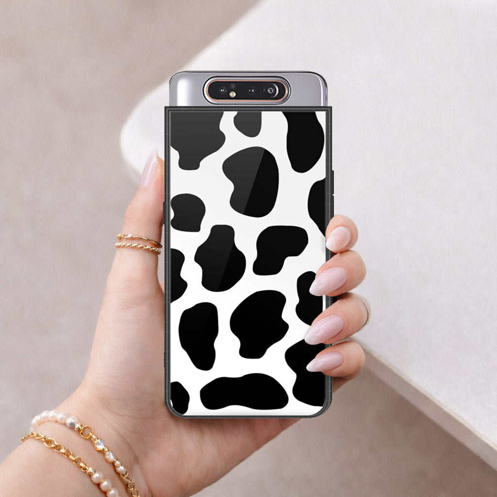 Samsung Galaxy A80 Cover - Vanilla Dream Series - HQ Ultra Shine Premium Infinity Glass Soft Silicon Borders Case