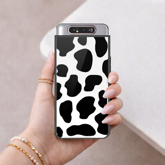 Samsung Galaxy A80 Cover - Vanilla Dream Series - HQ Ultra Shine Premium Infinity Glass Soft Silicon Borders Case