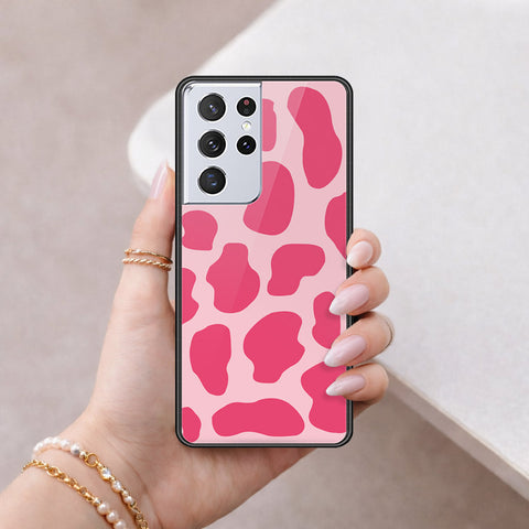 Samsung Galaxy S21 Ultra 5G Cover - Vanilla Dream Series - HQ Ultra Shine Premium Infinity Glass Soft Silicon Borders Case