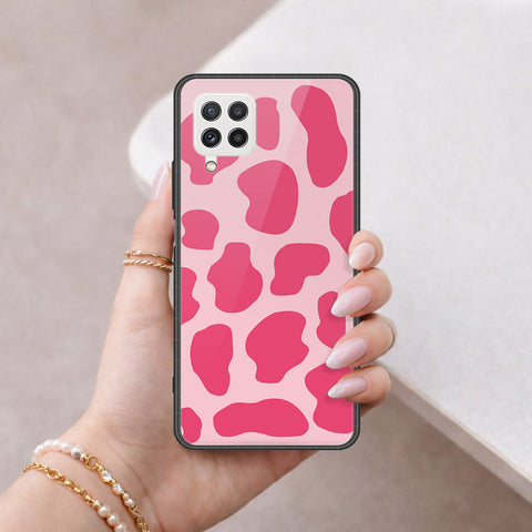 Samsung Galaxy A22 Cover - Vanilla Dream Series - HQ Ultra Shine Premium Infinity Glass Soft Silicon Borders Case
