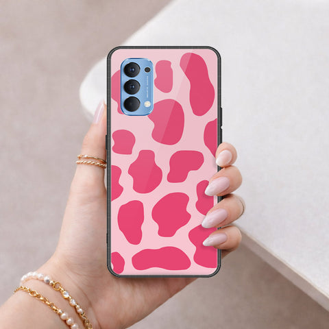 Oppo Reno 4 Cover - Vanilla Dream Series - HQ Ultra Shine Premium Infinity Glass Soft Silicon Borders Case