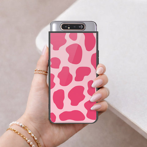 Samsung Galaxy A80 Cover - Vanilla Dream Series - HQ Ultra Shine Premium Infinity Glass Soft Silicon Borders Case
