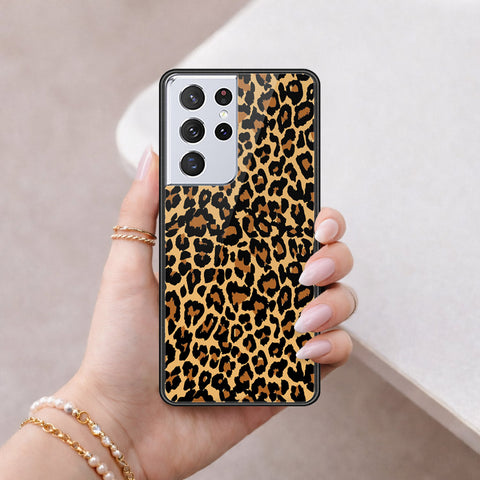 Samsung Galaxy S21 Ultra 5G Cover - Vanilla Dream Series - HQ Ultra Shine Premium Infinity Glass Soft Silicon Borders Case