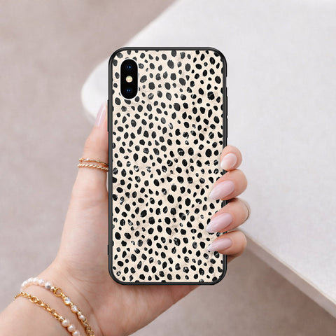 iPhone XS / X - Vanilla Dream Series - HQ Ultra Shine Premium Infinity Glass Soft Silicon Borders Case