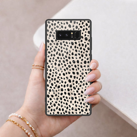 Samsung Galaxy Note 8 Cover - Vanilla Dream Series - HQ Ultra Shine Premium Infinity Glass Soft Silicon Borders Case