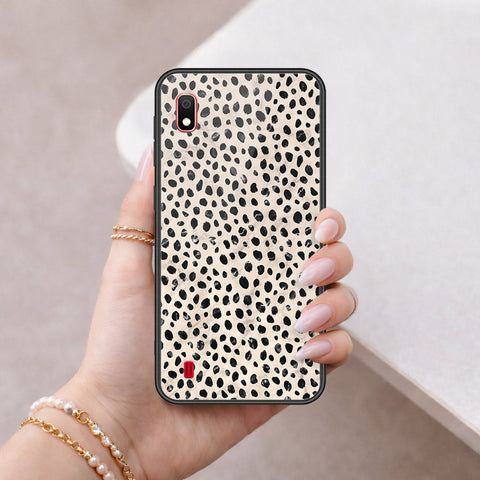 Samsung Galaxy A10 Cover - Vanilla Dream Series - HQ Ultra Shine Premium Infinity Glass Soft Silicon Borders Case