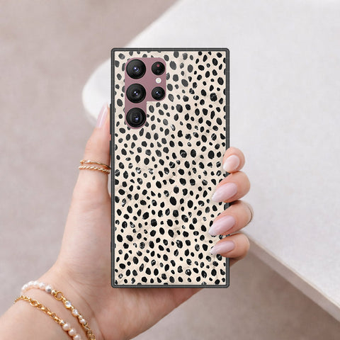 Samsung Galaxy S22 Ultra 5G Cover - Vanilla Dream Series - HQ Ultra Shine Premium Infinity Glass Soft Silicon Borders Case