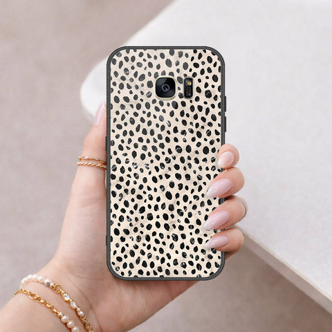 Samsung Galaxy S7 Cover - Vanilla Dream Series - HQ Ultra Shine Premium Infinity Glass Soft Silicon Borders Case