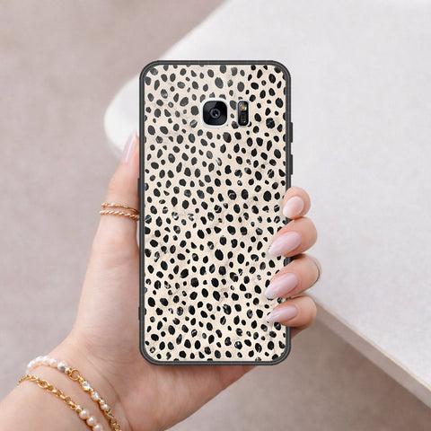 Samsung Galaxy S7 Edge Cover - Vanilla Dream Series - HQ Ultra Shine Premium Infinity Glass Soft Silicon Borders Case