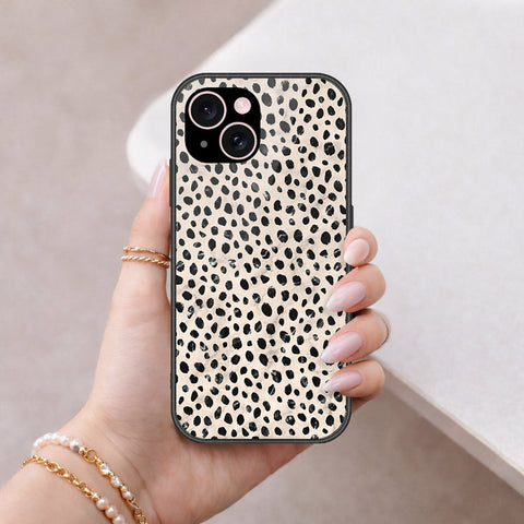 iPhone 15 Cover - Vanilla Dream Series - HQ Ultra Shine Premium Infinity Glass Soft Silicon Borders Case