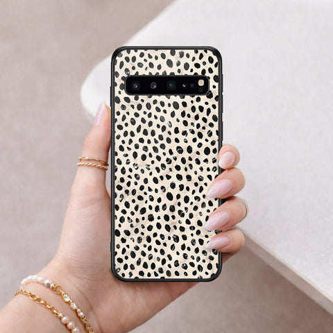 Samsung Galaxy S10 5G Cover - Vanilla Dream Series - HQ Ultra Shine Premium Infinity Glass Soft Silicon Borders Case