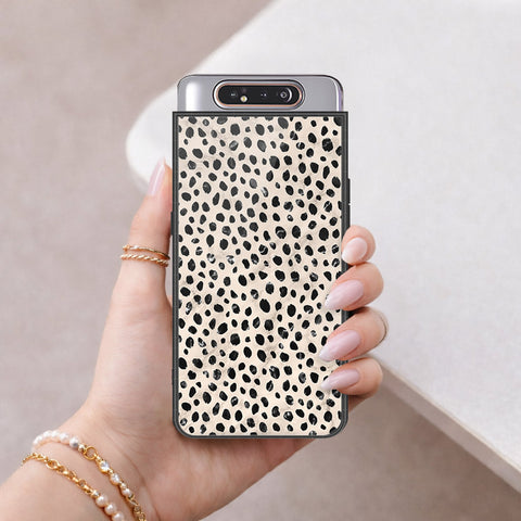 Samsung Galaxy A80 Cover - Vanilla Dream Series - HQ Ultra Shine Premium Infinity Glass Soft Silicon Borders Case