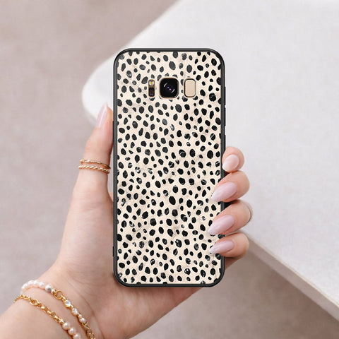 Samsung Galaxy S8 Cover - Vanilla Dream Series - HQ Ultra Shine Premium Infinity Glass Soft Silicon Borders Case