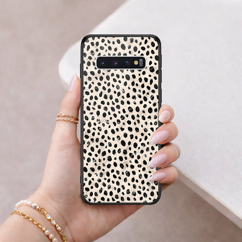 Samsung Galaxy S10 Cover - Vanilla Dream Series - HQ Ultra Shine Premium Infinity Glass Soft Silicon Borders Case