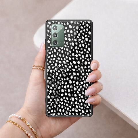Samsung Galaxy Note 20 Cover - Vanilla Dream Series - HQ Ultra Shine Premium Infinity Glass Soft Silicon Borders Case