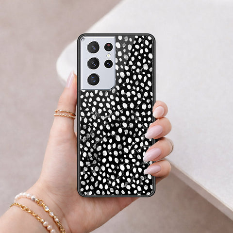 Samsung Galaxy S21 Ultra 5G Cover - Vanilla Dream Series - HQ Ultra Shine Premium Infinity Glass Soft Silicon Borders Case