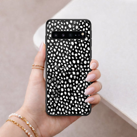Samsung Galaxy S10 5G Cover - Vanilla Dream Series - HQ Ultra Shine Premium Infinity Glass Soft Silicon Borders Case