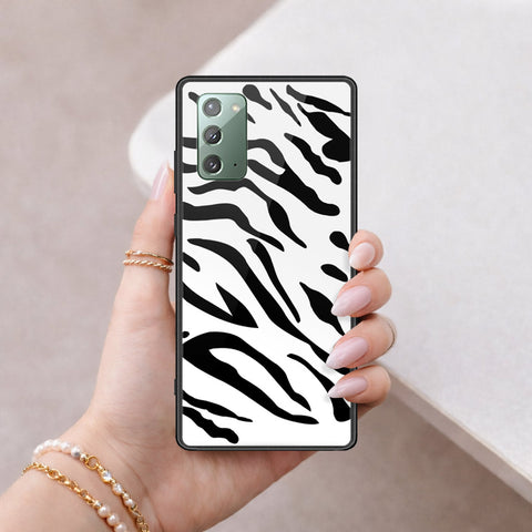 Samsung Galaxy Note 20 Cover - Vanilla Dream Series - HQ Ultra Shine Premium Infinity Glass Soft Silicon Borders Case