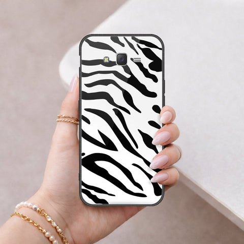 Samsung Galaxy J7 2015 Cover - Vanilla Dream Series - HQ Ultra Shine Premium Infinity Glass Soft Silicon Borders Case