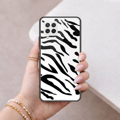 Samsung Galaxy A22 Cover - Vanilla Dream Series - HQ Ultra Shine Premium Infinity Glass Soft Silicon Borders Case