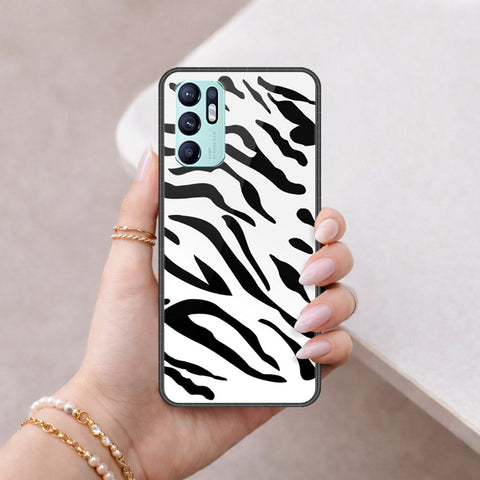 Oppo Reno 6 Cover - Vanilla Dream Series - HQ Ultra Shine Premium Infinity Glass Soft Silicon Borders Case