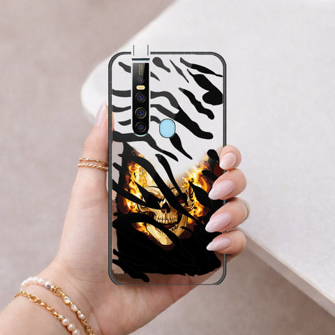 Tecno Camon 15 Premier Cover - Vanilla Dream Series - HQ Ultra Shine Premium Infinity Glass Soft Silicon Borders Case