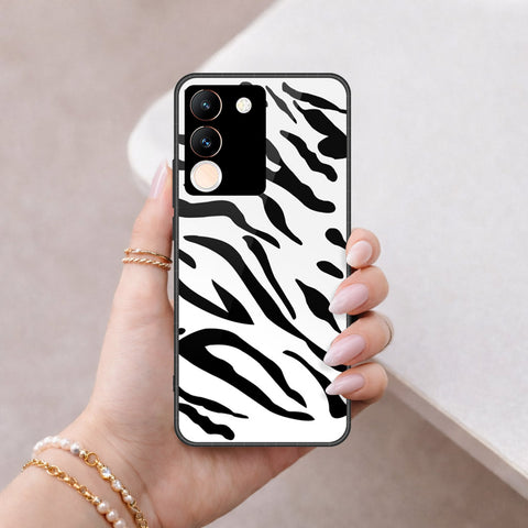 Vivo V29e Cover - Vanilla Dream Series - HQ Ultra Shine Premium Infinity Glass Soft Silicon Borders Case