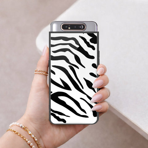 Samsung Galaxy A80 Cover - Vanilla Dream Series - HQ Ultra Shine Premium Infinity Glass Soft Silicon Borders Case